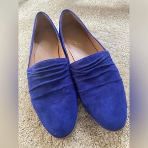 Franco Sarto blue suede shoes